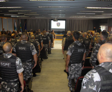 Curitiba, 05 de novembro de 2019. Aula Inaugural do Curso de Rondas Ostencivas de Natureza Especial.