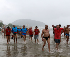 Guaratuba, 05 de janeiro de 2019. Operação Verão Paraná 2018/2019 - 19ª Travessia dos Guarda-Vidas Veteranos