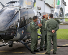 Governo do Paraná envia helicóptero do Batalhão de Operações Aéreas (BPMOA)  para auxiliar nas buscas de pessoas desaparecidas em Brumadinho  -  Curitiba, 03/02/2019  -  Foto: Jaelson Lucas/ANPr