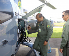 Governo do Paraná envia helicóptero do Batalhão de Operações Aéreas (BPMOA)  para auxiliar nas buscas de pessoas desaparecidas em Brumadinho  -  Curitiba, 03/02/2019  -  Foto: Jaelson Lucas/ANPr