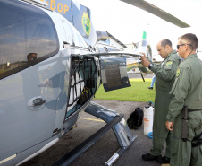 Governo do Paraná envia helicóptero do Batalhão de Operações Aéreas (BPMOA)  para auxiliar nas buscas de pessoas desaparecidas em Brumadinho  -  Curitiba, 03/02/2019  -  Foto: Jaelson Lucas/ANPr