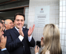 O governador Carlos Massa Ratinho Junior inaugura nesta terça-feira (19), a nova sede da Delegacia da Mulher e do Adolescente de São José dos Pinhais, na Região Metropolitana de Curitiba.  Curitiba, 19/02/2019 -  Foto: Geraldo Bubniak/ANPr