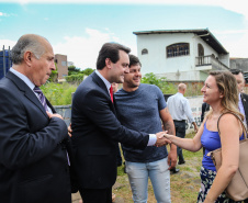 O governador Carlos Massa Ratinho Junior inaugura nesta terça-feira (19), a nova sede da Delegacia da Mulher e do Adolescente de São José dos Pinhais, na Região Metropolitana de Curitiba.  Curitiba, 19/02/2019 -  Foto: Geraldo Bubniak/ANPr