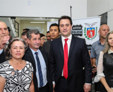 O governador Carlos Massa Ratinho Junior inaugura nesta terça-feira (19), a nova sede da Delegacia da Mulher e do Adolescente de São José dos Pinhais, na Região Metropolitana de Curitiba.  Curitiba, 19/02/2019 -  Foto: Geraldo Bubniak/ANPr