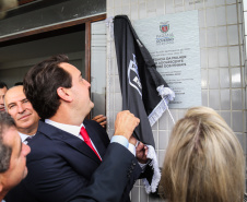 O governador Carlos Massa Ratinho Junior inaugura nesta terça-feira (19), a nova sede da Delegacia da Mulher e do Adolescente de São José dos Pinhais, na Região Metropolitana de Curitiba.  Curitiba, 19/02/2019 -  Foto: Geraldo Bubniak/ANPr