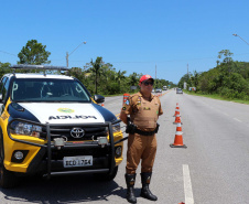 Matinhos, 07 de fevereiro de 2019. Operação Verão 2018/2019 - A Importância do Uso do Cinto de Segurança