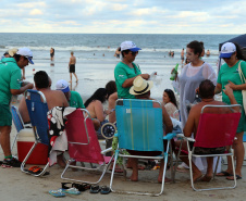 O Carnaval 2019 no Litoral do estado foi repleto de opções de lazer e de serviços gratuitos para os veranistas durante o feriado prolongado. Na área de segurança pública, houve redução dos casos de furtos (10%) e mais encaminhamentos (37,50%) por conta do aumento de abordagens (63,67%).  -  Litoral do Paraná, 05/03/2019  -  Foto: PMPR