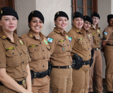 Curitiba, 26 de fevereiro de 2019. Homenagem as policiais militares pelo dia internacional da mulher