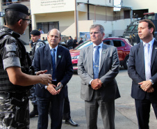 Curitiba, 19 de março de 2019. Visita do Secretário Nacional de Segurança Pública ao BOPE.Curitiba, 19 de março de 2019. Visita do Secretário Nacional de Segurança Pública ao BOPE.General Guilherme Theophilo.General Luiz Felipe Carbonell.
