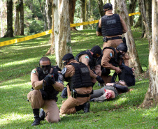 São José dos Pinhais, 30 de março de 2019. Exercício de APH Tático - 17º BPM