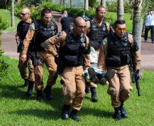 São José dos Pinhais, 30 de março de 2019. Exercício de APH Tático - 17º BPM
