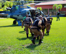 São José dos Pinhais, 30 de março de 2019. Exercício de APH Tático - 17º BPM