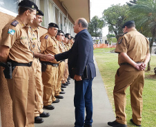 Londrina, 10 de abril de 2019. Visita do Secretário de Segurança ao 5º BPM em Londrina