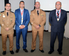 Pinhais, 11 de abril de 2019. Palestra do Cel. Hudson na Expotrade