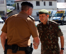 Curitiba, 15 de abril de 2019. Visita do General Tómas - Comandante da 5ª Divisão do Exército