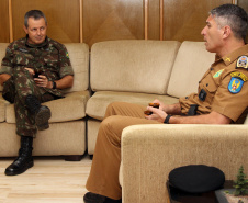Curitiba, 15 de abril de 2019. Visita do General Tómas - Comandante da 5ª Divisão do Exército