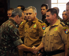 Curitiba, 15 de abril de 2019. Visita do General Tómas - Comandante da 5ª Divisão do Exército