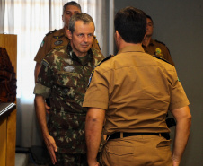 Curitiba, 15 de abril de 2019. Visita do General Tómas - Comandante da 5ª Divisão do Exército
