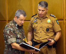 Curitiba, 15 de abril de 2019. Visita do General Tómas - Comandante da 5ª Divisão do Exército