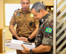 Curitiba, 15 de abril de 2019. Visita do General Tómas - Comandante da 5ª Divisão do Exército