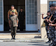 Curitiba, 15 de abril de 2019. Visita do General Tómas - Comandante da 5ª Divisão do Exército