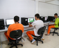 Alfabetização na Penitenciaria Central do Estado. Escola Penitenciária na unidade de progressão.   Curitiba, 28/03/2019 -  Foto: Geraldo Bubniak/ANPr