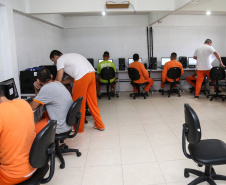 Alfabetização na Penitenciaria Central do Estado. Escola Penitenciária na unidade de progressão.   Curitiba, 28/03/2019 -  Foto: Geraldo Bubniak/ANPr