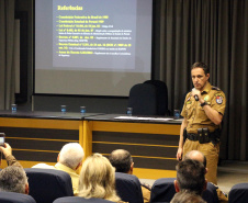 Curitiba, 25 de abril de 2019. Reunião do Conselho Estadual dos CONSEGs.