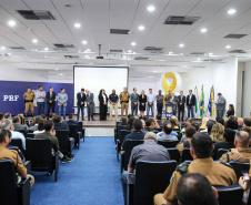 O vice-governador Darci Piana participou do lançamento do Maio Amarelo, na seda da Polícia Rodoviária Federal. Foto: Geraldo Bubniak/ANPr