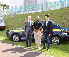 O vice-governador Darci Piana participou do lançamento do Maio Amarelo, na seda da Polícia Rodoviária Federal. Foto: Geraldo Bubniak/ANPr