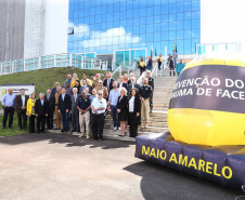 O vice-governador Darci Piana participou do lançamento do Maio Amarelo, na seda da Polícia Rodoviária Federal. Foto: Geraldo Bubniak/ANPr