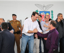 O governador Carlos Massa Ratinho Junior lança o programa Escola Segura. Foz do Iguaçu, 09/05/2019 - Foto: Geraldo Bubniak/ANPr