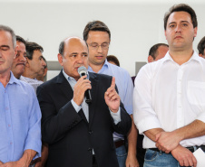 O governador Carlos Massa Ratinho Junior lança o programa Escola Segura. Foz do Iguaçu, 09/05/2019 - Foto: Geraldo Bubniak/ANPr