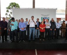 O governador Carlos Massa Ratinho Junior lança o programa Escola Segura. Foz do Iguaçu, 09/05/2019 - Foto: Geraldo Bubniak/ANPr