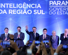 Governador Carlos Massa Ratinho Junior, recebe Presidente Jair Bolsonaro.
Foto Gilson Abreu/ANPr