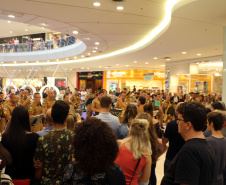 Curitiba, 11 de maio de 2019. Apresentação da Banda da PMPR em homenagem ao Dia das Mães.