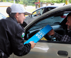 Curitiba, 27 de maio de 2019. Blitz Educativa Maio Amarelo