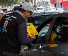 Curitiba, 27 de maio de 2019. Blitz Educativa Maio Amarelo