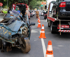 Curitiba, 27 de maio de 2019. Blitz Educativa Maio Amarelo
