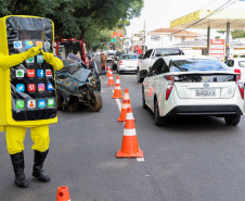 Curitiba, 27 de maio de 2019. Blitz Educativa Maio Amarelo