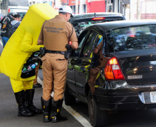 Curitiba, 27 de maio de 2019. Blitz Educativa Maio Amarelo