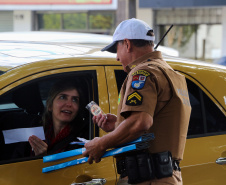 Curitiba, 27 de maio de 2019. Blitz Educativa Maio Amarelo