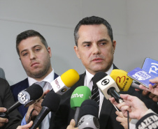 Coletiva na Delegacia de Combate a Corrupção, sobre a Operação Peça Chave. N/F: delegado responsável pela divisão, Alan Flore.Curitiba, 28-05-19Foto: Arnaldo Alves / ANPr.