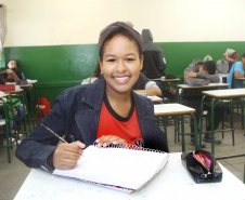 Na imagem, a aluna Amanda Figuereido