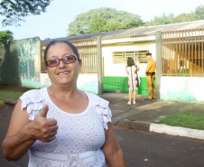 Na imagem, a moradora Marta Regina