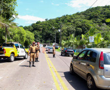 Matinhos, 27 de dezembro de 2018. Blitz BPRv