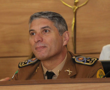 Curitiba, 19 de junho de 2019. Alto Comando da PMPR recebe homenagem na Camera municipal de Curitiba. Foto: Cel Pericles.