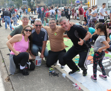 Curitiba, 20 de junho de 2019. Tapete da Policia Militar Corpus Christi. Foto: Policias Militares e Familiares.