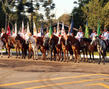 Curitiba, 28 de junho de 2019. Regimento de Polícia Montada comemora 140 anos com solenidade e a participação do presidente em exercício, Hamilton Mourão.
