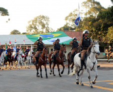 Curitiba, 28 de junho de 2019. Regimento de Polícia Montada comemora 140 anos com solenidade e a participação do presidente em exercício, Hamilton Mourão.